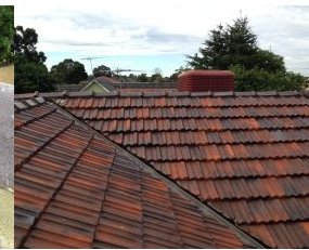 Repointed terracotta tile roof
